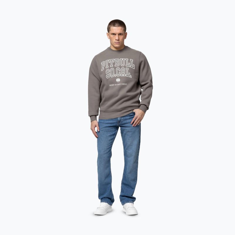 Men's sweatshirt Pitbull So Cal Crewneck taupe 2