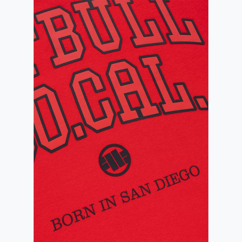 Men's sweatshirt Pitbull So Cal Crewneck fluo/red 8