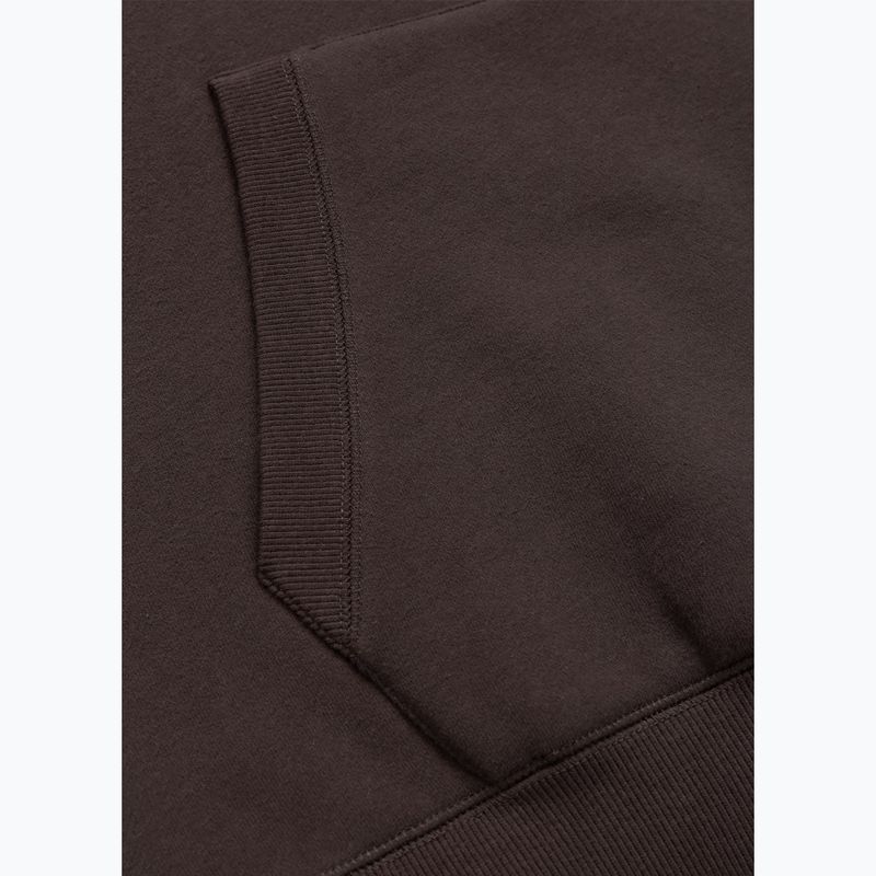 Men's sweatshirt Pitbull Small Logo Hooded dark chocolate 6
