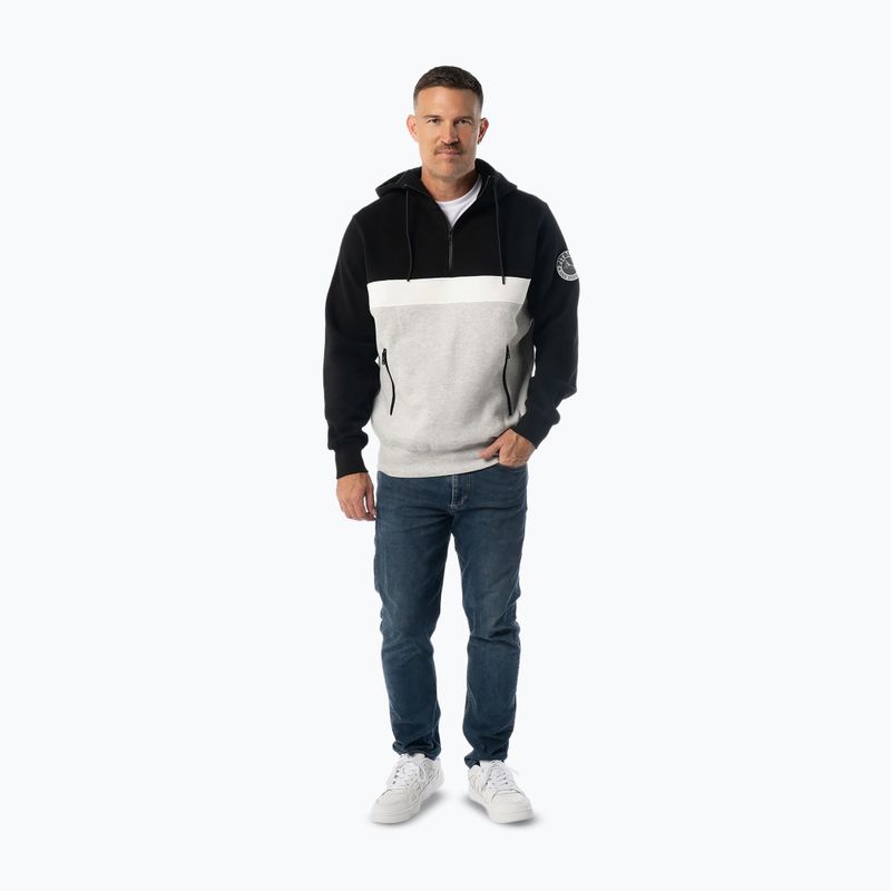 Men's sweatshirt Pitbull Gibson Hooded black/grey melange 2