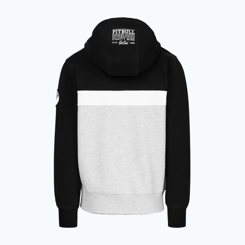 Men's sweatshirt Pitbull Gibson Hooded black/grey melange 2