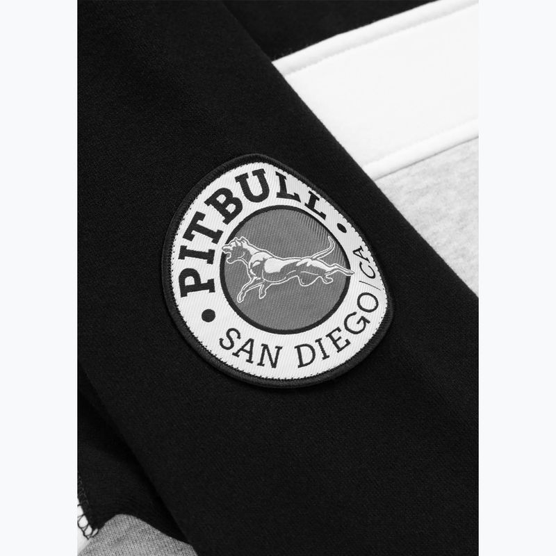 Men's sweatshirt Pitbull Gibson Hooded black/grey melange 5