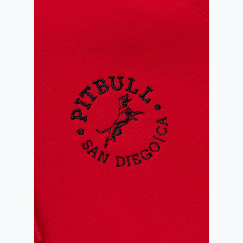 Men's sweatshirt Pitbull San Diego Ca Hooded red 7