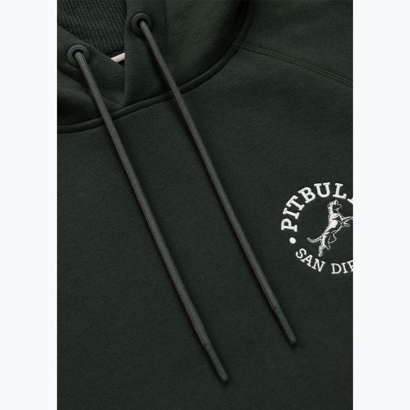 Men's sweatshirt Pitbull San Diego Ca Hooded dark green 6