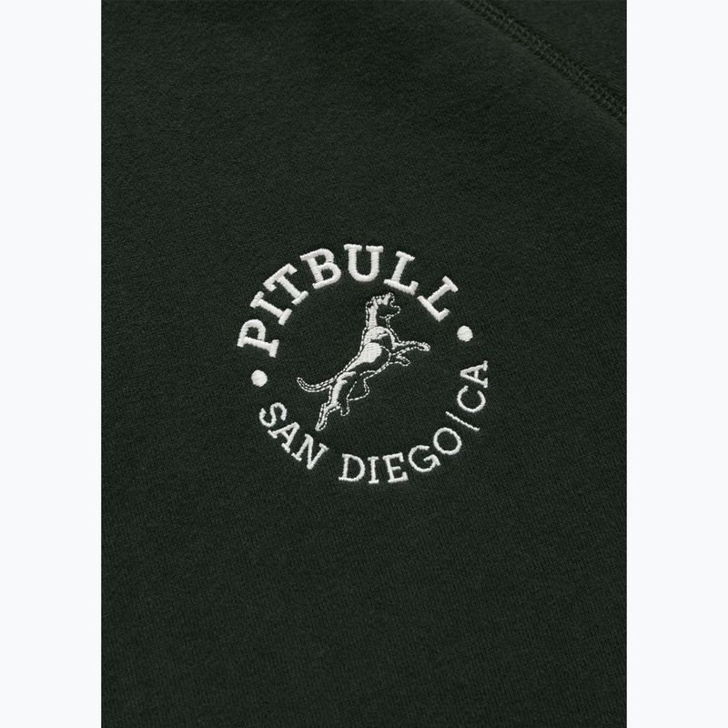 Men's sweatshirt Pitbull San Diego Ca Hooded dark green 7