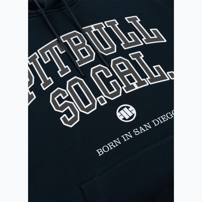 Men's sweatshirt Pitbull So Cal Hooded dark navy/red 7