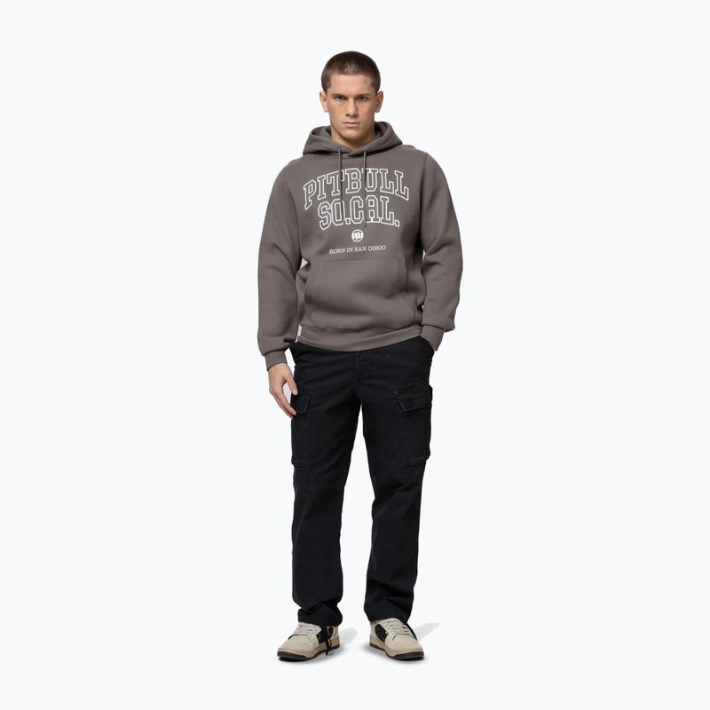Men's sweatshirt Pitbull So Cal Hooded taupe 2