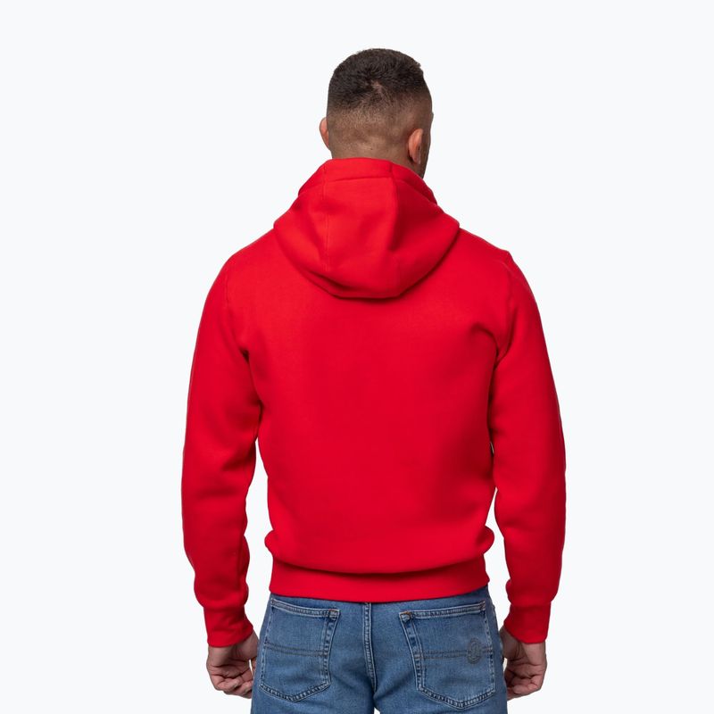 Men's sweatshirt Pitbull So Cal Hooded fluo/red 3