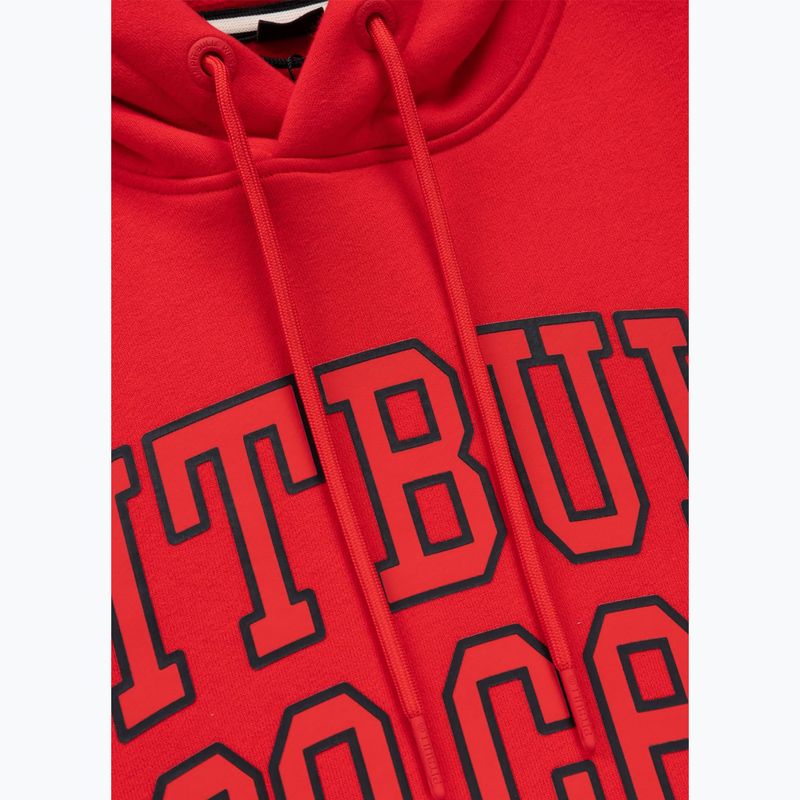 Men's sweatshirt Pitbull So Cal Hooded fluo/red 6