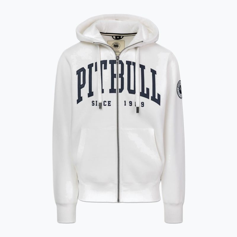 Men's sweatshirt Pitbull Norton Hooded Zip off white 7