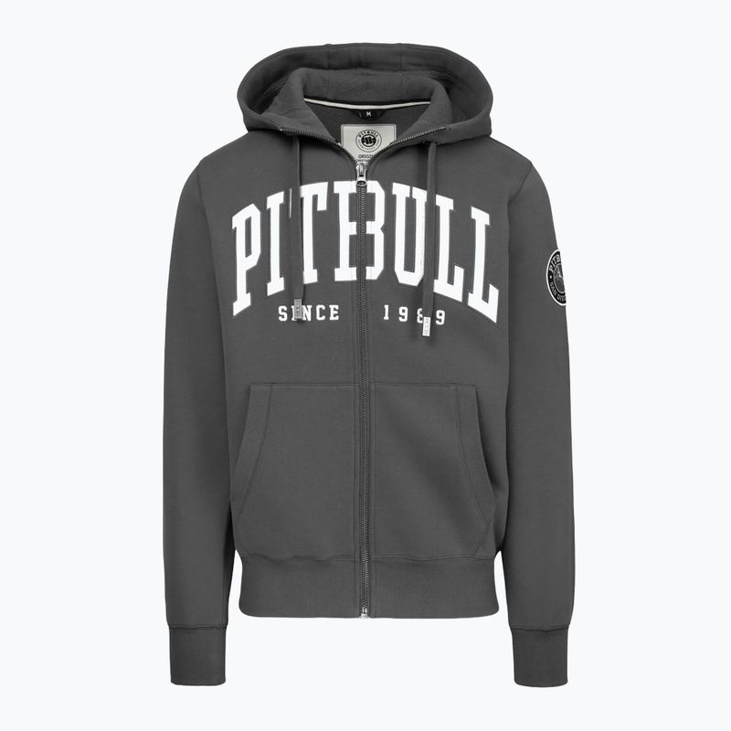 Men's sweatshirt Pitbull Norton Hooded Zip graphite 5