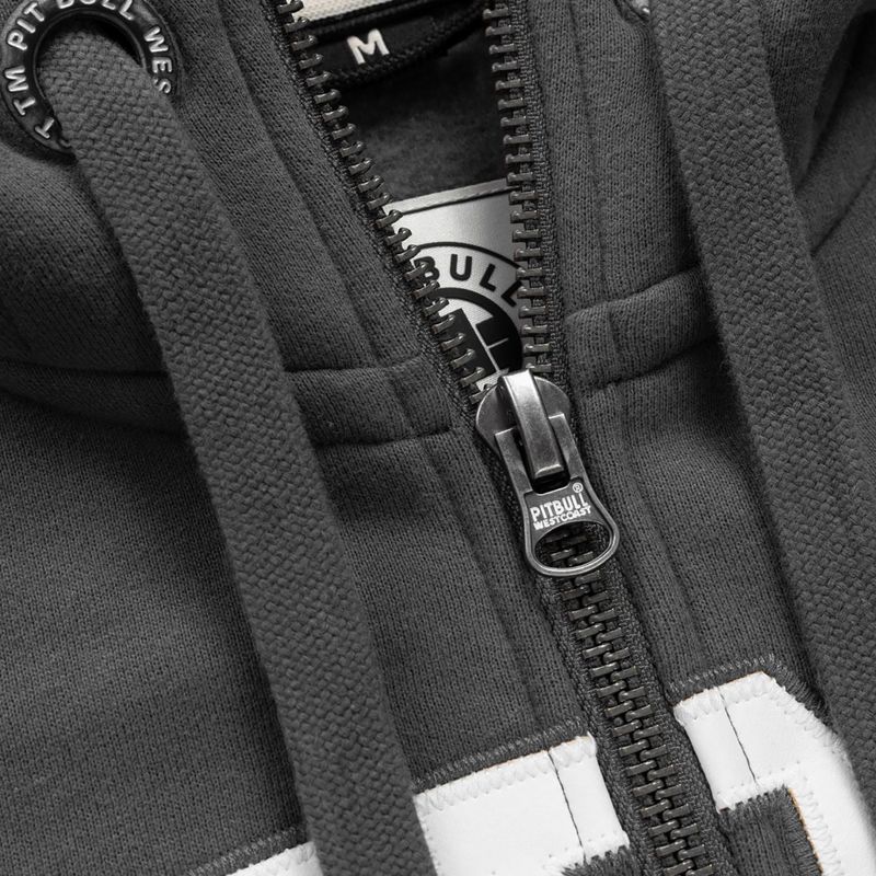 Men's sweatshirt Pitbull Norton Hooded Zip graphite 8