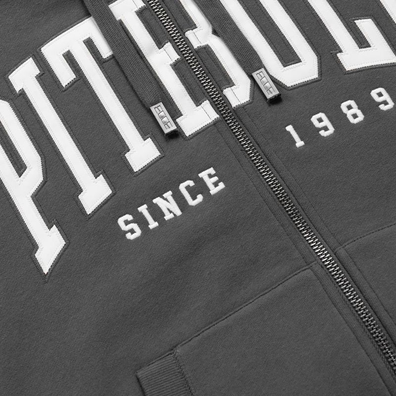 Men's sweatshirt Pitbull Norton Hooded Zip graphite 9