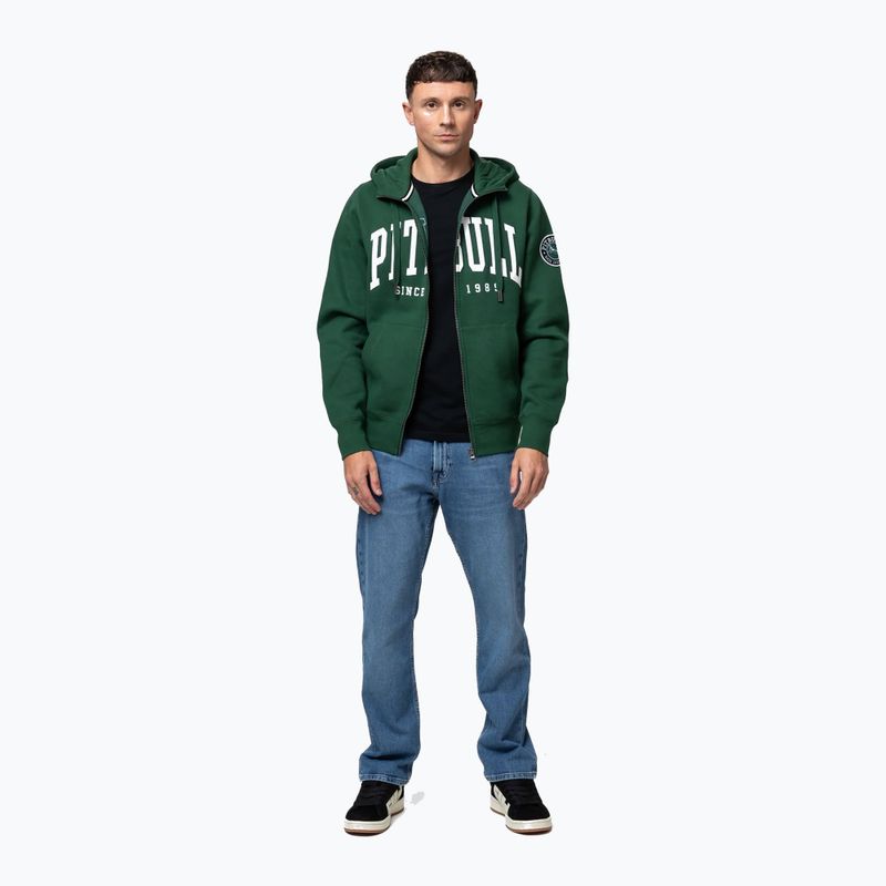 Men's sweatshirt Pitbull Norton Hooded Zip hunter green 2