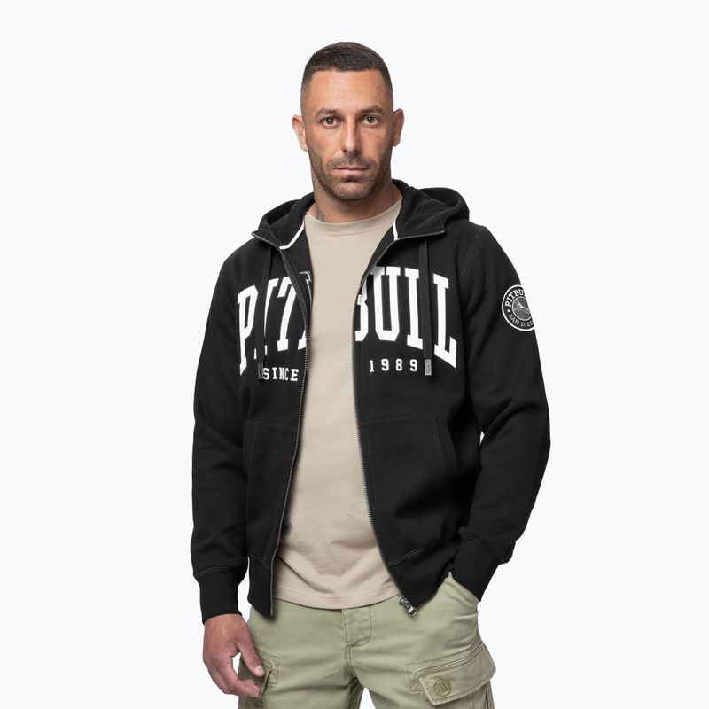 Men's sweatshirt Pitbull Norton Hooded Zip black 4