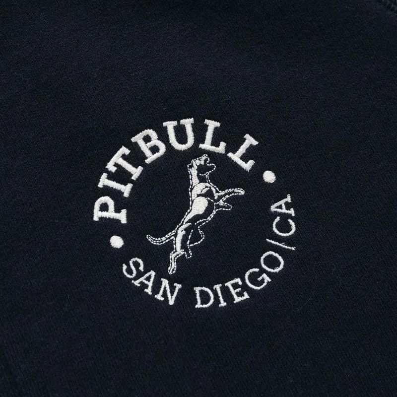 Men's sweatshirt Pitbull San Diego Ca Hooded Zip dark navy/red 11