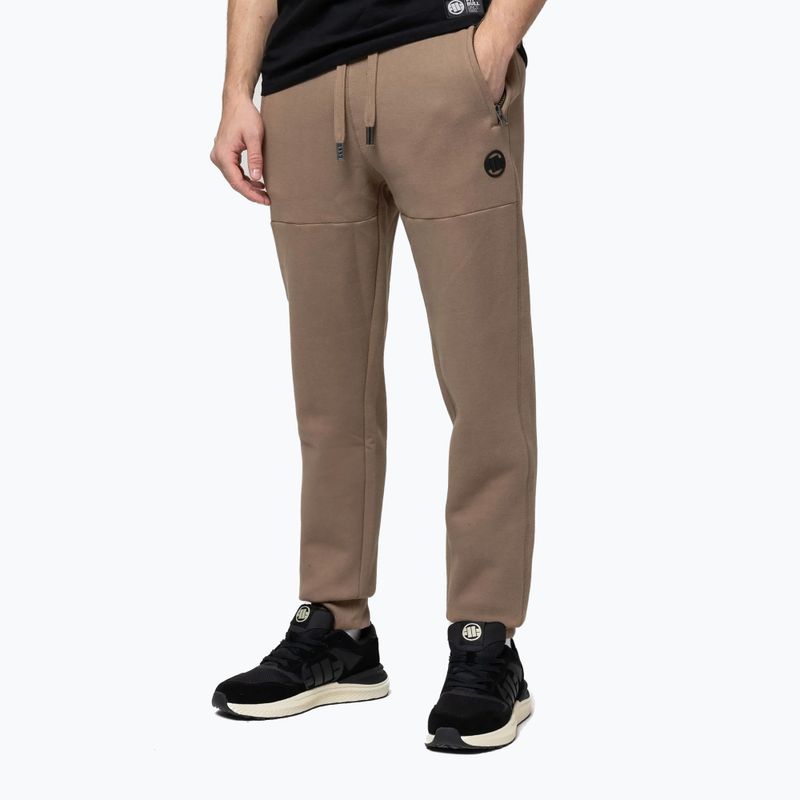 Men's trousers Pitbull Small Logo HD Track coyote brown 4