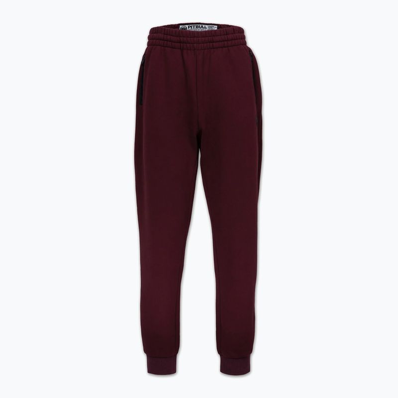 Men's trousers Pitbull Hilltop Track Hatton burgundy 5