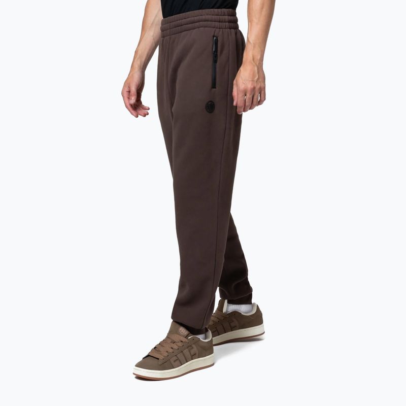 Men's trousers Pitbull Hilltop Track Hatton dark chocolate 5