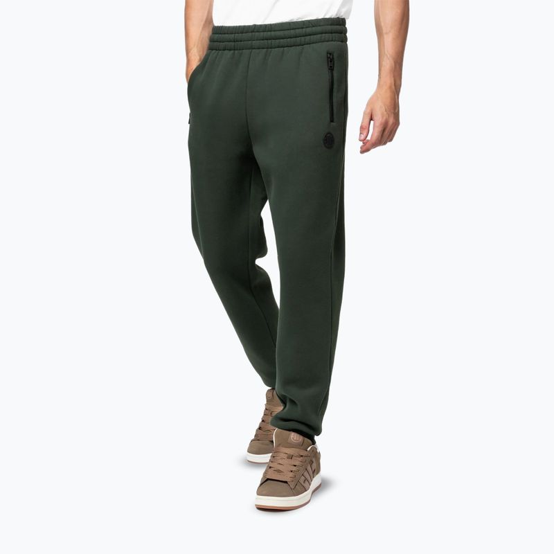 Men's trousers Pitbull Hilltop Track Hatton dark green 4