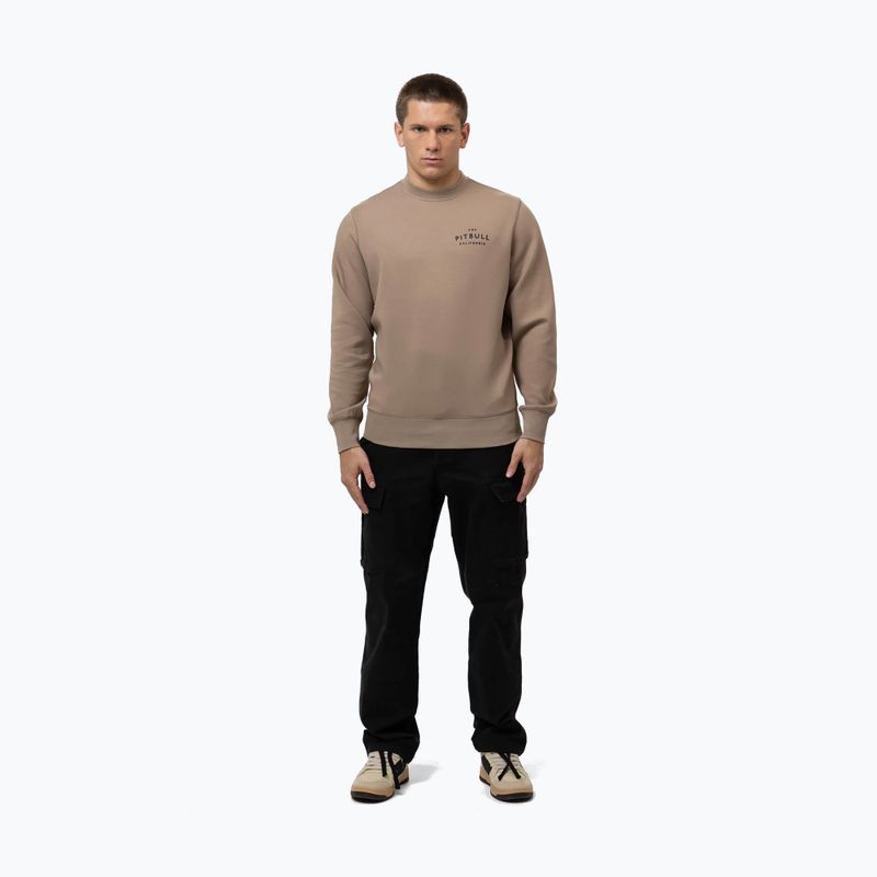 Men's sweatshirt Pitbull Sampson Crewneck Sweatshirt pale sand 2