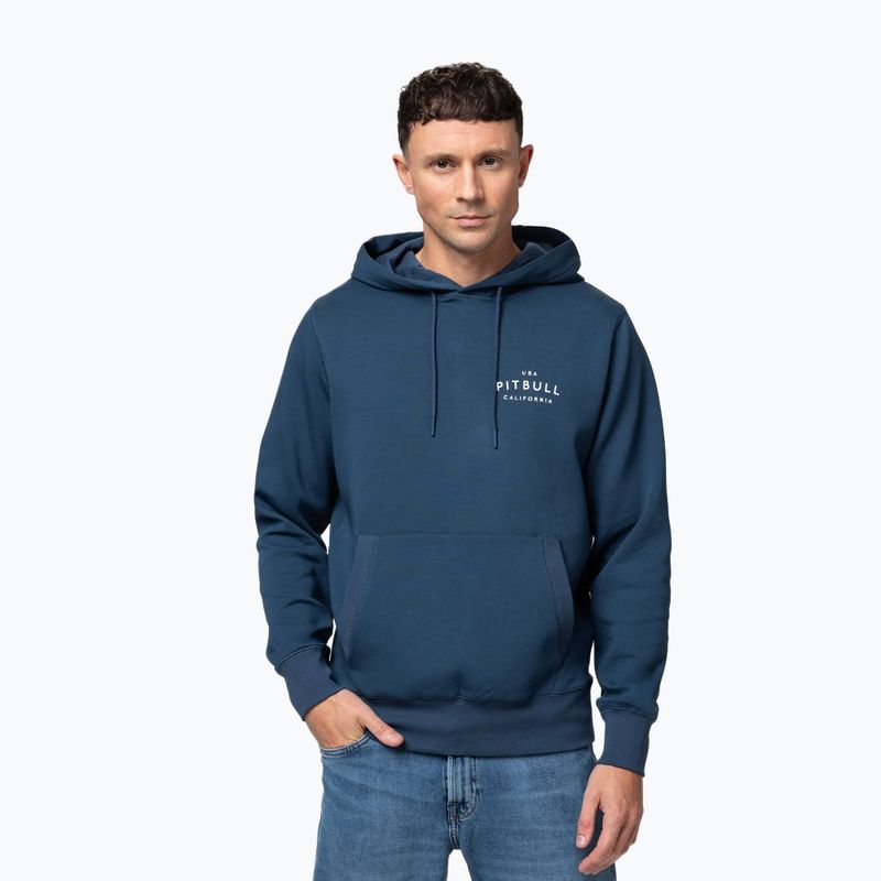 Men's sweatshirt Pitbull Sampson Hooded Sweatshirt petrol blue