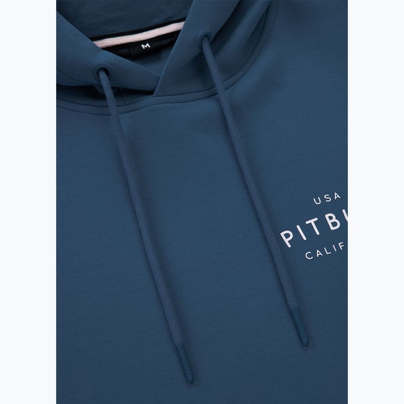 Men's sweatshirt Pitbull Sampson Hooded Sweatshirt petrol blue 7