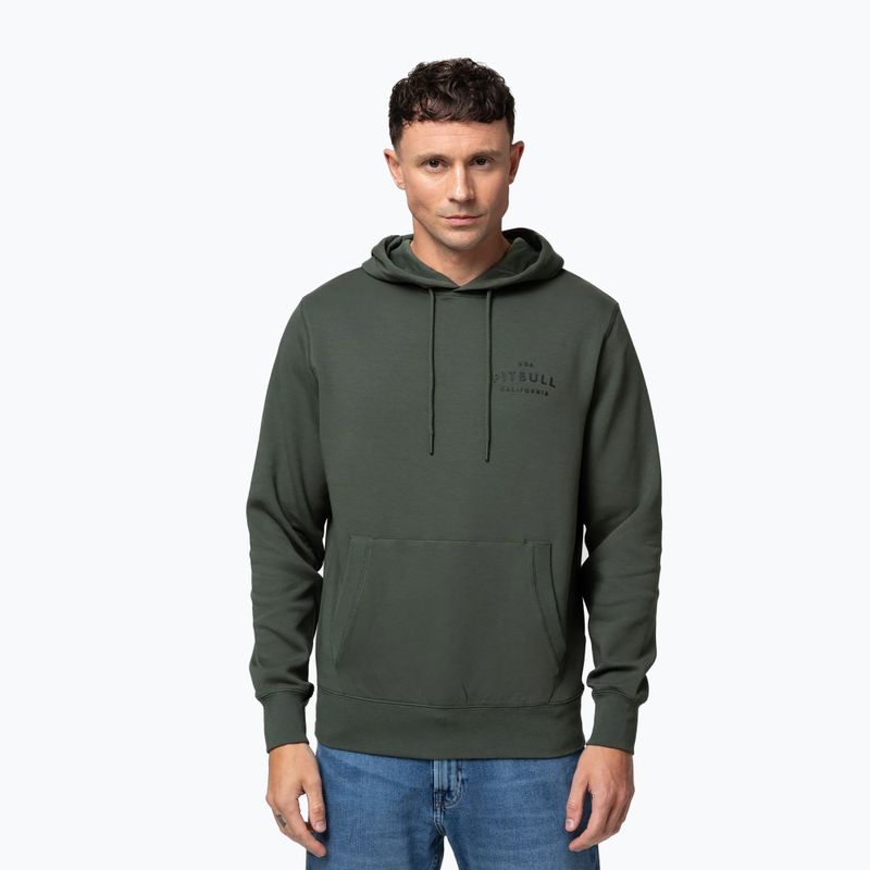 Men's sweatshirt Pitbull Sampson Hooded Sweatshirt old green