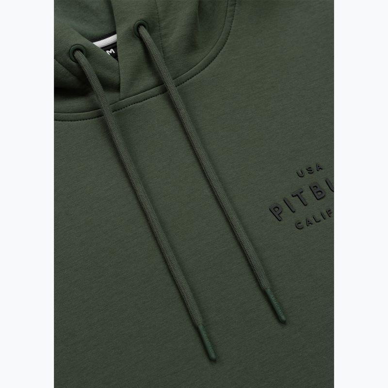 Men's sweatshirt Pitbull Sampson Hooded Sweatshirt old green 6