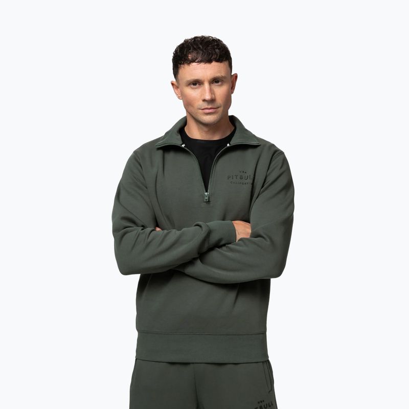 Men's sweatshirt Pitbull Sampson HZ old green 4