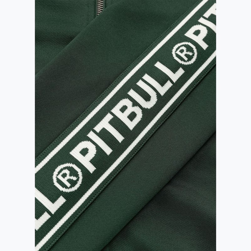 Men's sweatshirt Pitbull Trackjacket Tape Logo Terry Group bottle green 11