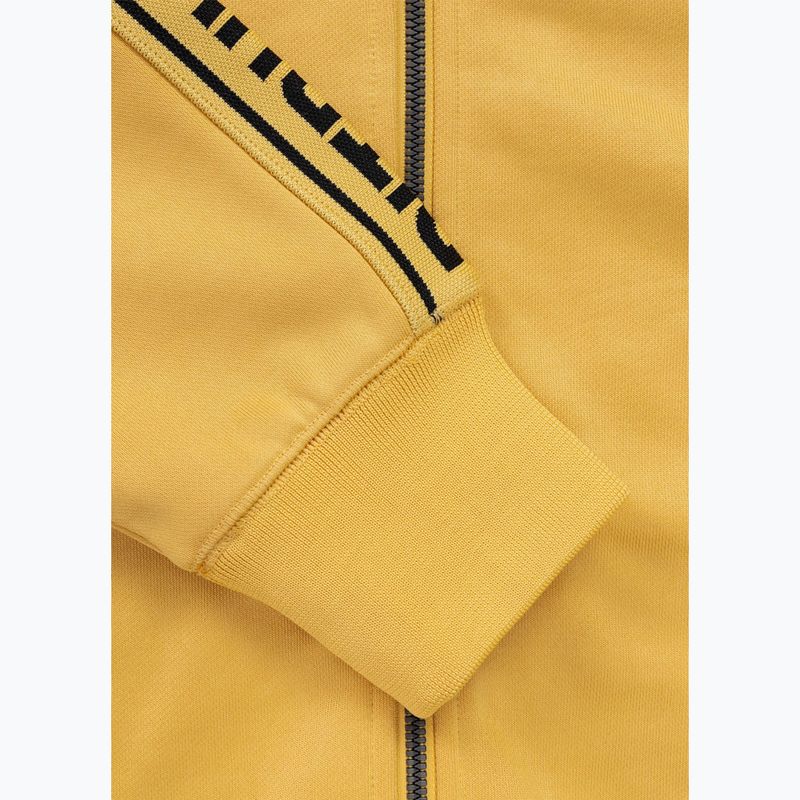 Men's sweatshirt Pitbull Trackjacket Tape Logo Terry Group pale yellow 9
