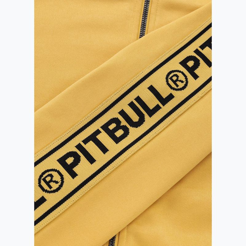 Men's sweatshirt Pitbull Trackjacket Tape Logo Terry Group pale yellow 12