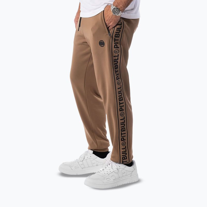 Men's trousers Pitbull Trackpants Tape Logo Terry Group coyote brown