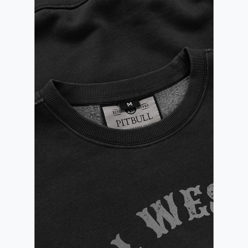 Men's sweatshirt Pitbull Strenght & Respect Crewneck washed dark graphite 7