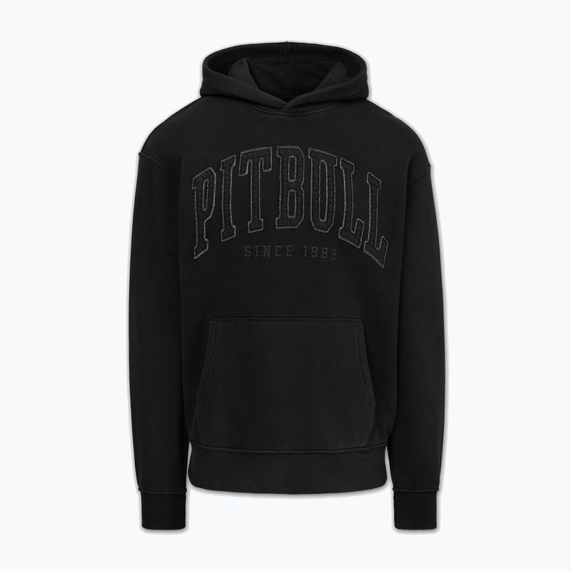 Men's sweatshirt Pitbull Orlando Hooded whashed dark graphite 3