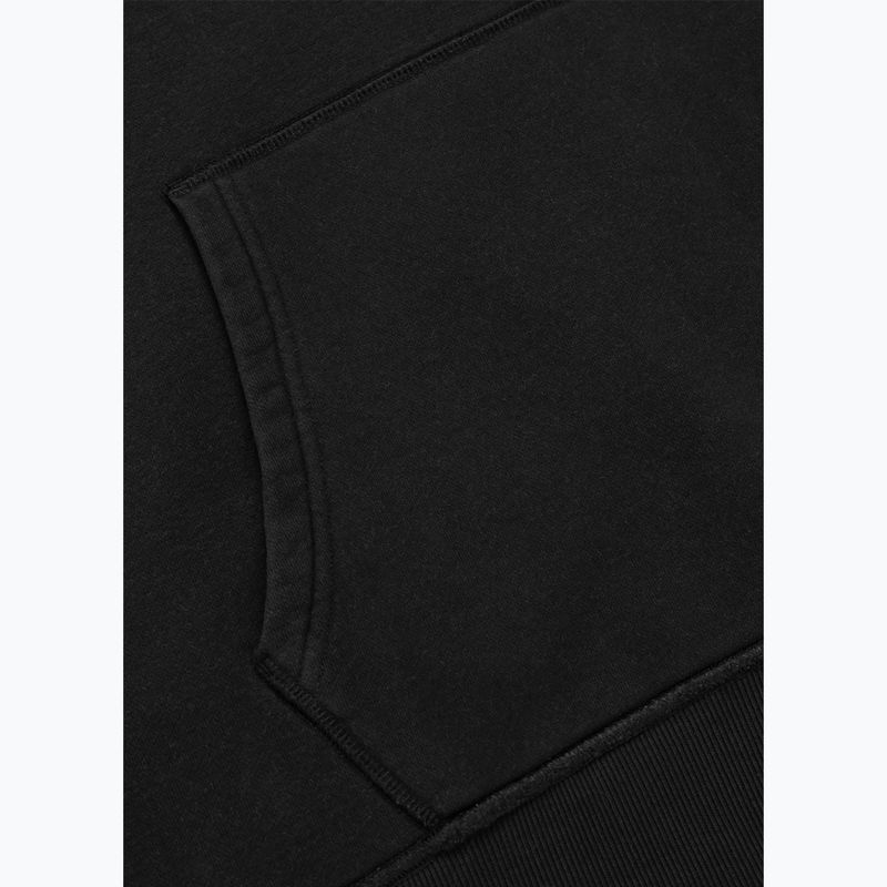 Men's sweatshirt Pitbull Orlando Hooded whashed dark graphite 7