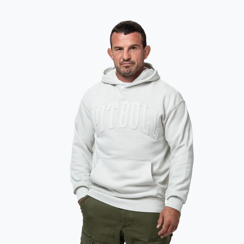 Men's sweatshirt Pitbull Orlando Hooded white stone