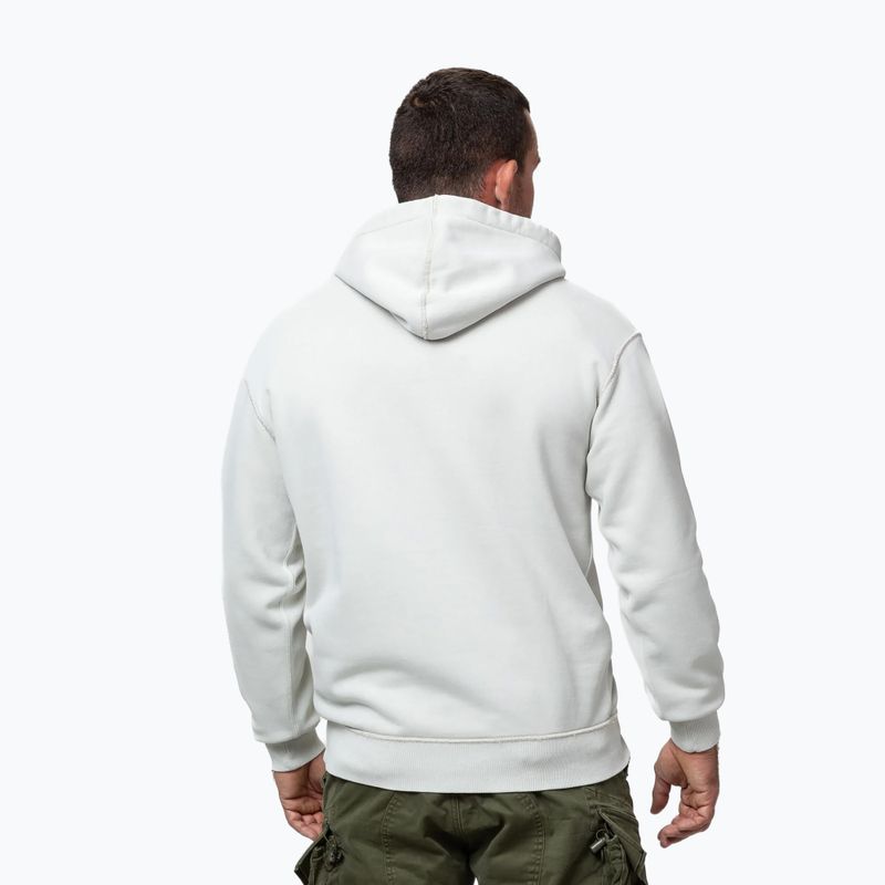 Men's sweatshirt Pitbull Orlando Hooded white stone 3