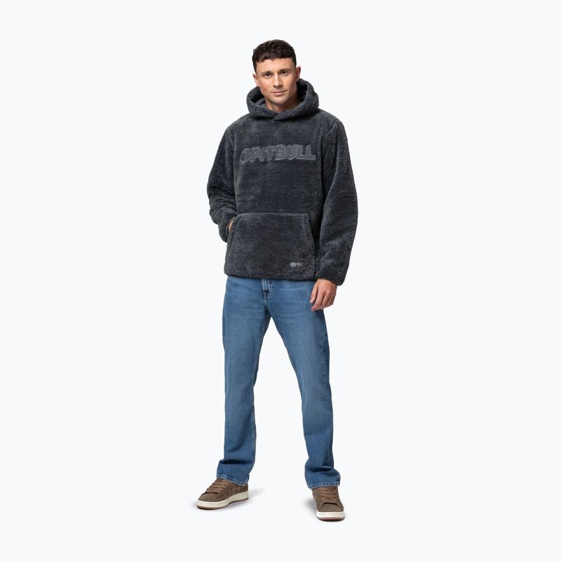 Men's sweatshirt Pitbull Aragon Hooded graphite 2