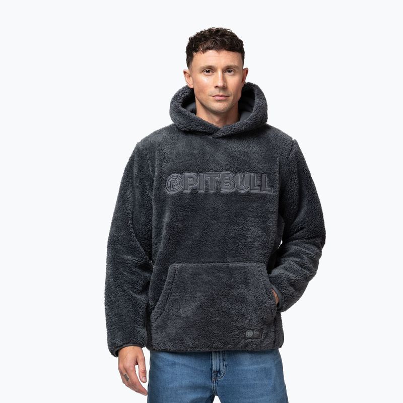 Men's sweatshirt Pitbull Aragon Hooded graphite 4