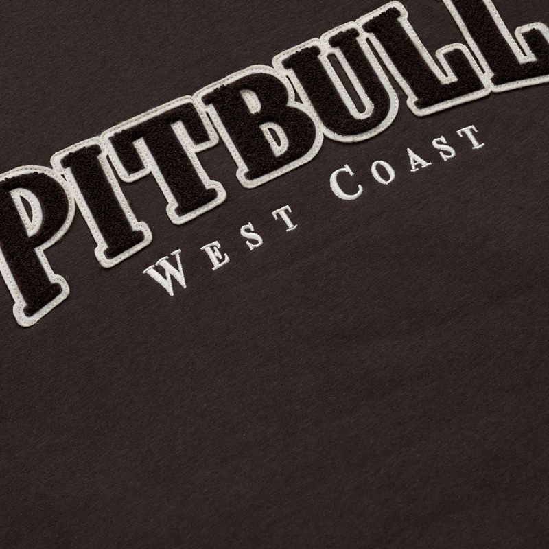 Men's sweatshirt Pitbull Ruffin Detroit Hooded Zip dark chocolate 9