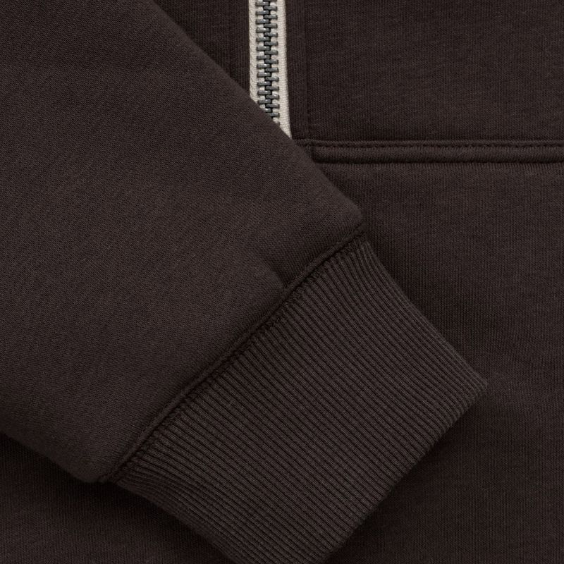 Men's sweatshirt Pitbull Ruffin Detroit Hooded Zip dark chocolate 10