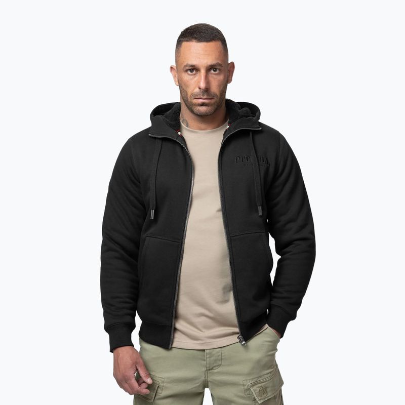 Men's sweatshirt Pitbull Ruffin Detroit Hooded Zip black/black 4
