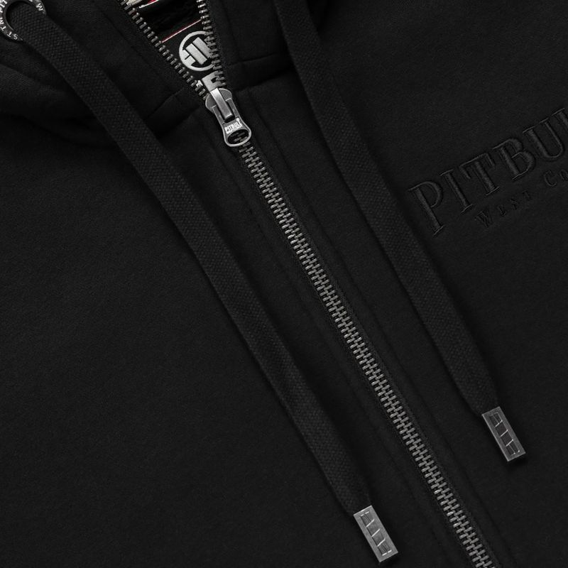 Men's sweatshirt Pitbull Ruffin Detroit Hooded Zip black/black 8