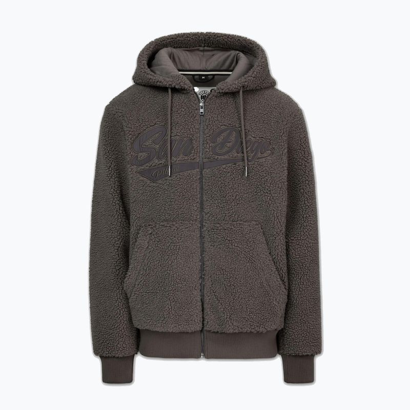 Men's sweatshirt Pitbull Galaxy Hooded Zip taupe 5