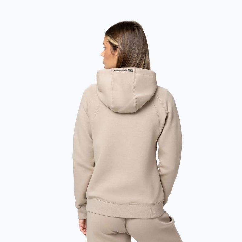 Women's sweatshirt Pitbull Explory Hooded cappucino 3