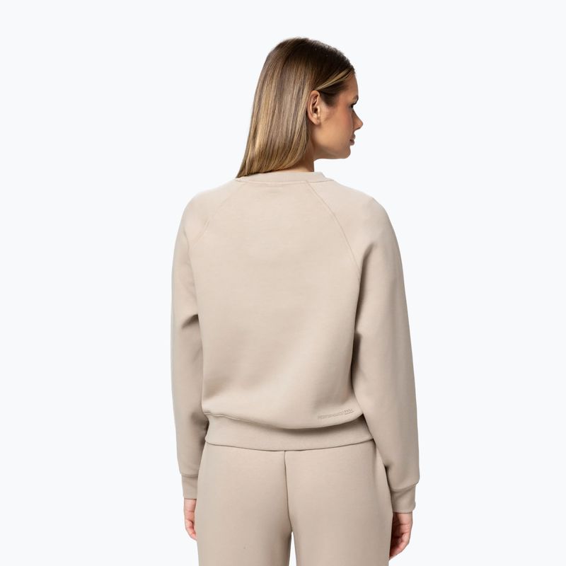 Women's sweatshirt Pitbull Discovery Crewneck Sweatshirt cappuccino 3