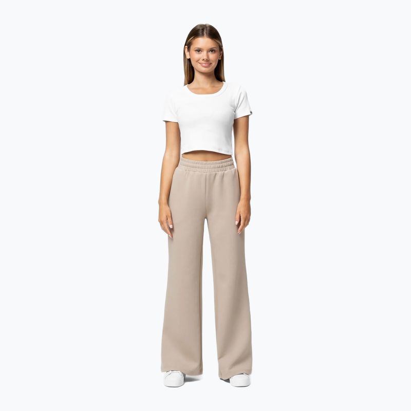 Women's trousers Pitbull Open Discovery Track Pants cappuccino 2