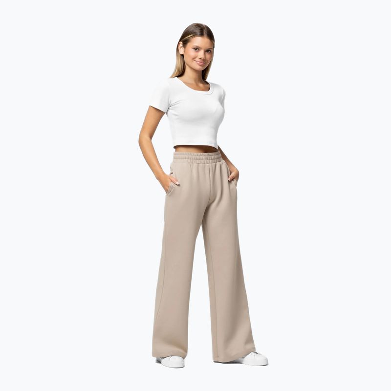 Women's trousers Pitbull Open Discovery Track Pants cappuccino 4